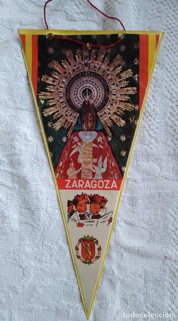 Sammlung von Wimpeln: BANDERIN. LA PILARICA. ZARAGOZA. PLASTIFICADO. A&Ntilde;OS 60. BUEN ESTADO