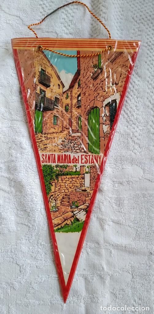 Sammlung von Wimpeln: BANDERIN. SANTA MAR&Iacute;A D&acute;EL ESTANY. PLASTIFICADO. A&Ntilde;OS 60. BUEN ESTADO