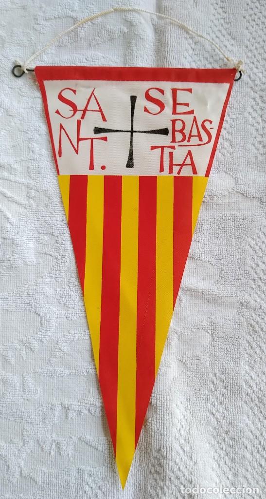 Sammlung von Wimpeln: BANDERIN. SANT SEBASTI&Agrave;. DE TELA. A&Ntilde;OS 60. MUY BUEN ESTADO