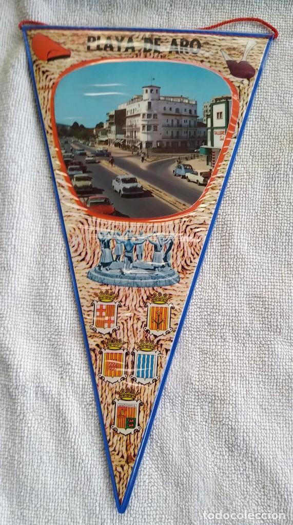 Sammlung von Wimpeln: BANDERIN.PLAYA DE ARO. PLASTIFICADO. A&Ntilde;OS 60. MUY BUEN ESTADO
