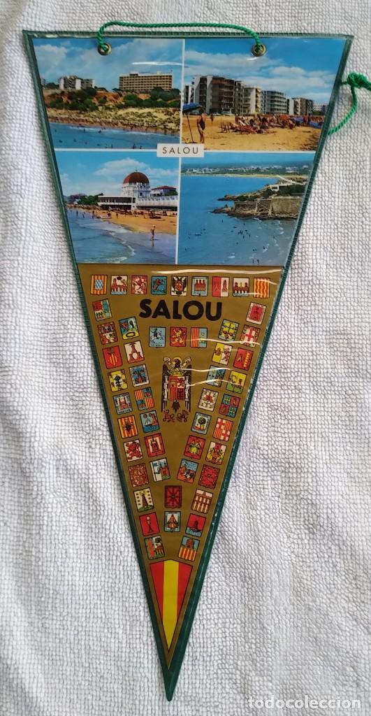 Sammlung von Wimpeln: BANDERIN. SALOU. PLASTIFICADO. A&Ntilde;OS 60. MUY BUEN ESTADO