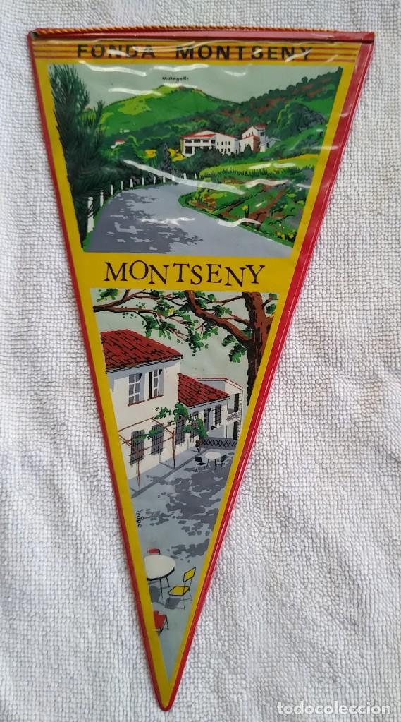 Sammlung von Wimpeln: BANDERIN. FONDA MONTSENY. PLASTIFICADO. A&Ntilde;OS 60. MUY BUEN ESTADO