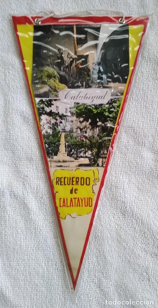 Sammlung von Wimpeln: BANDERIN. RECUERDO DE CALATAYUD. PLASTIFICADO. A&Ntilde;OS 60. MUY BUEN ESTADO