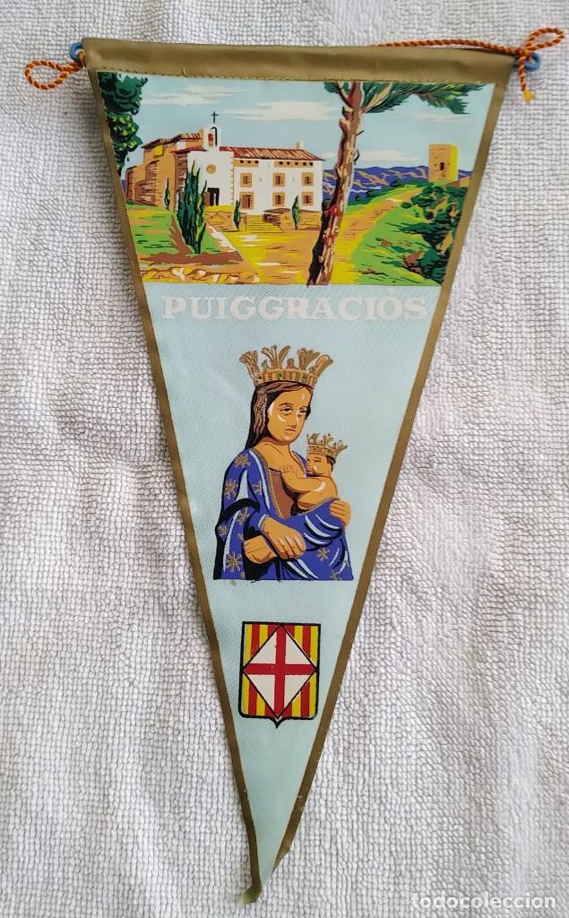 Sammlung von Wimpeln: BANDERIN. PUIGGRACI&Ograve;S. TELA. A&Ntilde;OS 60. MUY BUEN ESTADO
