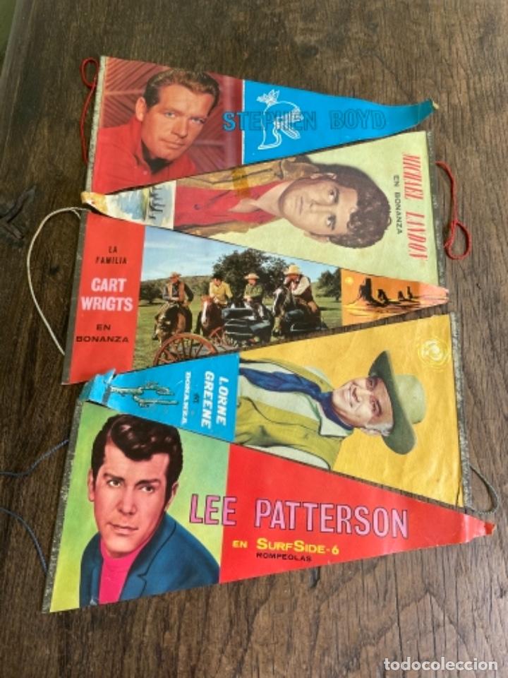 Galhardetes de cole&ccedil;&atilde;o: Lote de 5 banderines de la serie Bonanza