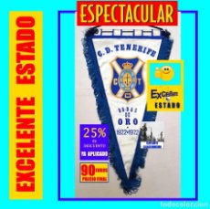 Banderines de colección: EXCELENTE Y ESPECTÁCULAR BANDERÍN DE LAS BODAS DE ORO DEL CLUB DEPORTIVO TENERIFE 1922 - 1972