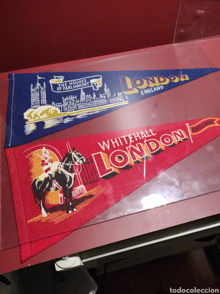 Galhardetes de cole&ccedil;&atilde;o: Banderines LONDON ENGLAND lote de 4