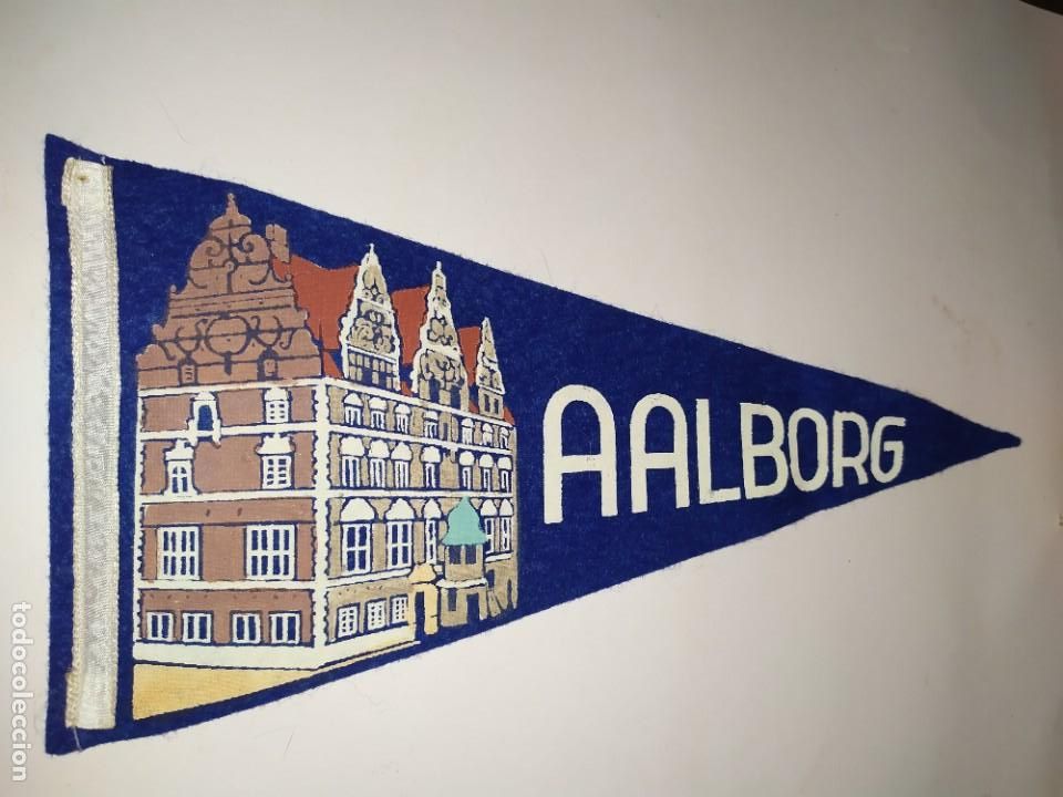 Galhardetes de cole&ccedil;&atilde;o: ANTIGUO BANDER&Iacute;N TUR&Iacute;STICO SOUVENIR AALBORG