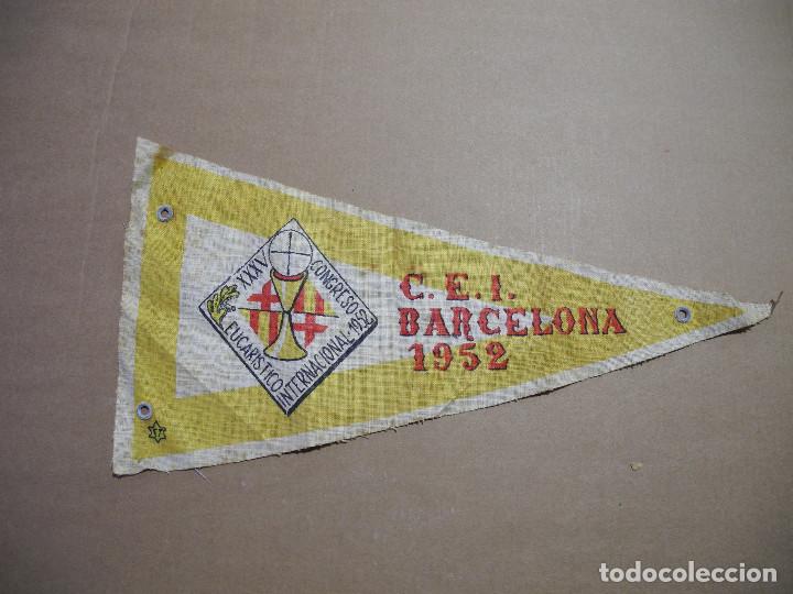 Galhardetes de cole&ccedil;&atilde;o: Bander&iacute;n XXXV Congreso eucar&iacute;stico internacional. 1952. De tela