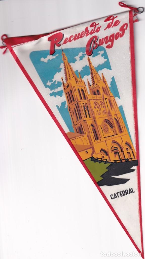 Fanions de collection: Bander&iacute;n Recuerdo de Burgos. Catedral. 26 x 13 cn
