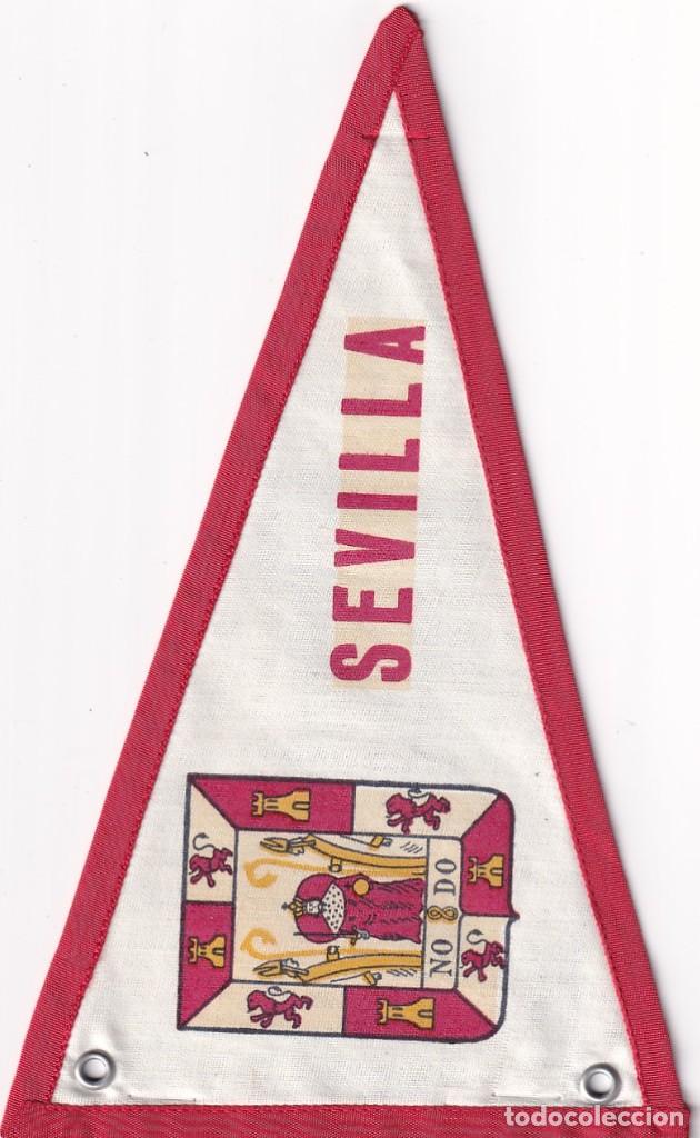 Fanions de collection: Bander&iacute;n en tela Recuerdo de Espa&ntilde;a Sevilla unos 20 cm