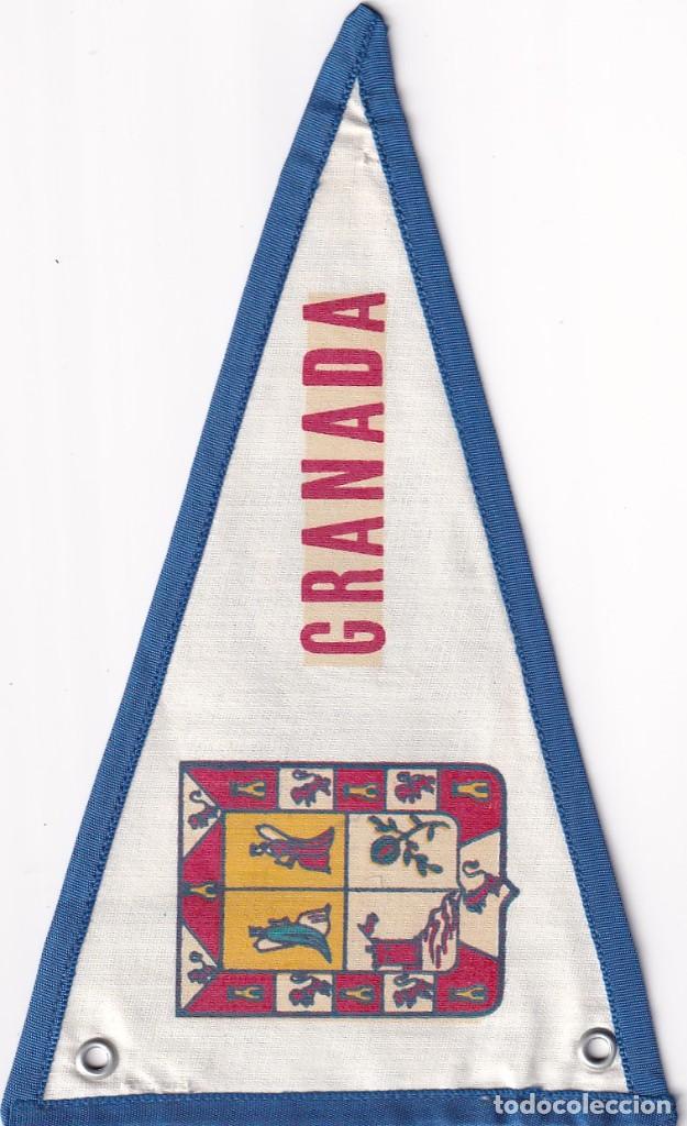 Bandierine di collezione: Bander&iacute;n en tela Recuerdo de Espa&ntilde;a Granada unos 20 cm