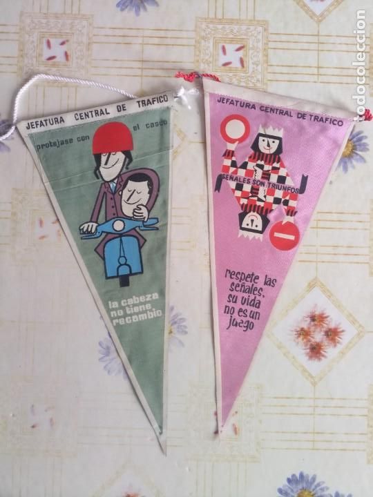 Bandierine di collezione: Lote banderines jefatura de Tr&aacute;fico