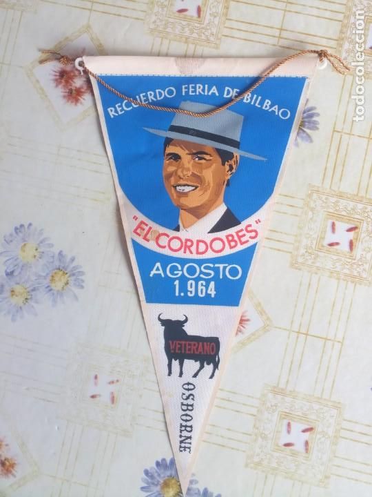 Bandierine di collezione: Antiguo bander&iacute;n toros Bilbao el cordobes