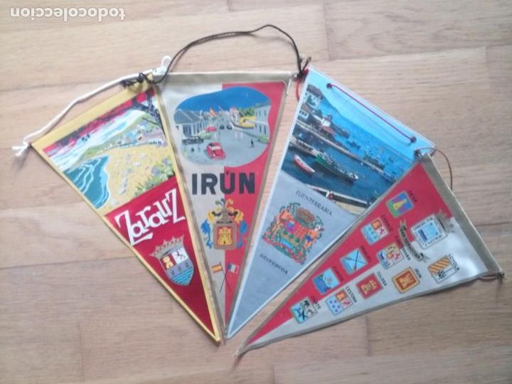 Bandierine di collezione: Lote banderines antiguos Euskadi Guip&uacute;zcoa Ir&uacute;n Zarautz