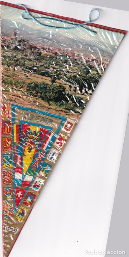 Banderines de colecci&oacute;n: Precioso bander&iacute;n Recuerdo de Tremp Escudo pre constitucional.