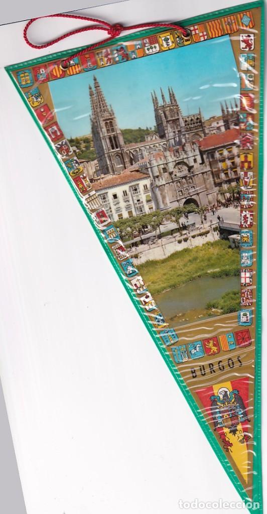 Banderines de colecci&oacute;n: Precioso bander&iacute;n de Burgos Escudo preconstitucional &eacute;poca de Franco
