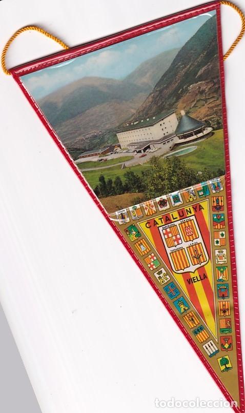 Banderines de colecci&oacute;n: Precioso bander&iacute;n Catalunya. Viella. 20 cm