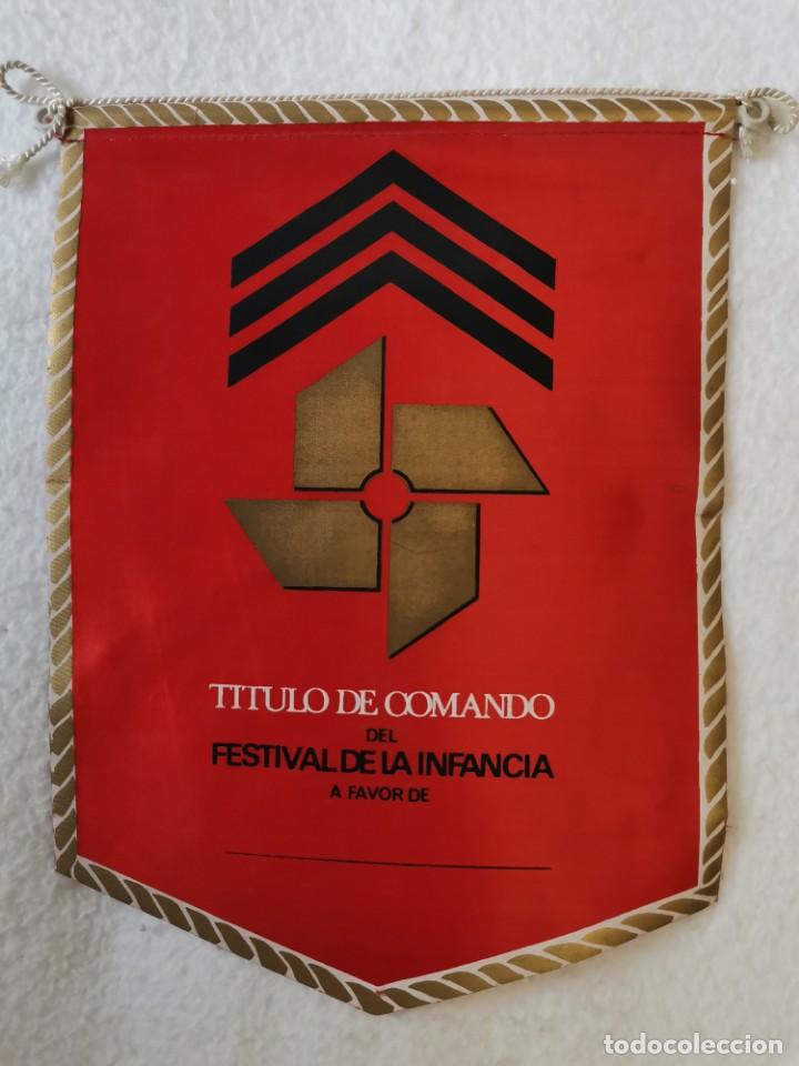 Banderines de colecci&oacute;n: Bander&iacute;n T&iacute;tulo de comando, Festival de la infancia