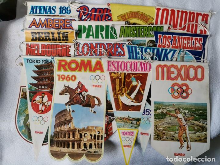 Banderines de colecci&oacute;n: Colecci&oacute;n 16 banderines Olimpiadas (Colecci&oacute;n Bimbo)