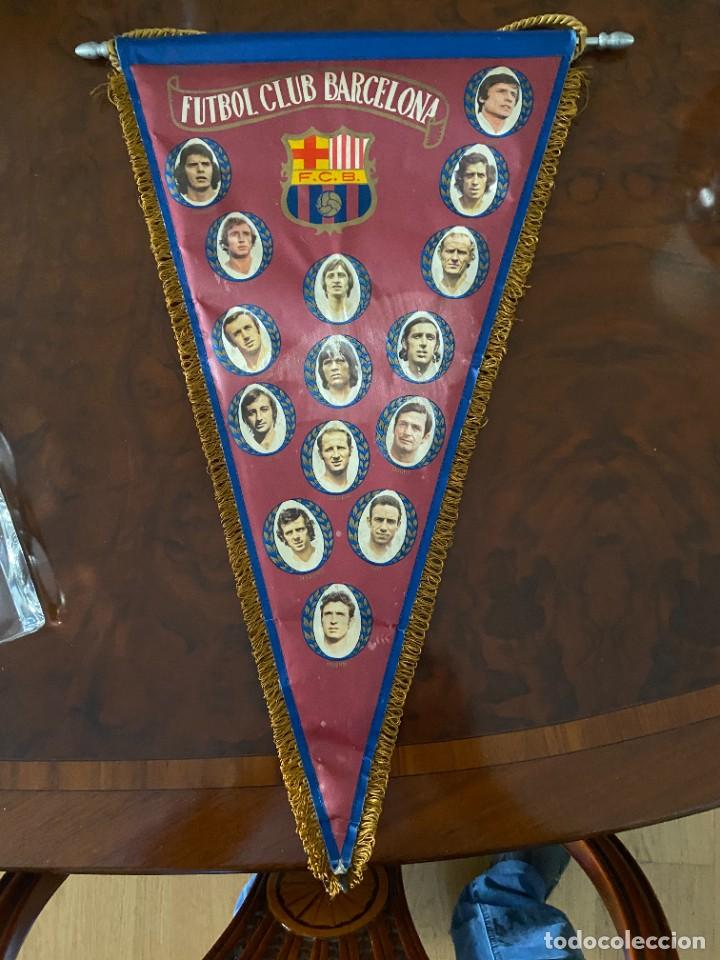 Galhardetes de cole&ccedil;&atilde;o: BANDERIN FUTBOL CLUB BARCELONA CON CRUYFF