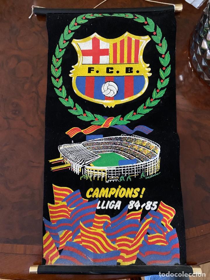 Galhardetes de cole&ccedil;&atilde;o: BANDERIN CAMPIONS LLIGA 84 85 BARCELONA