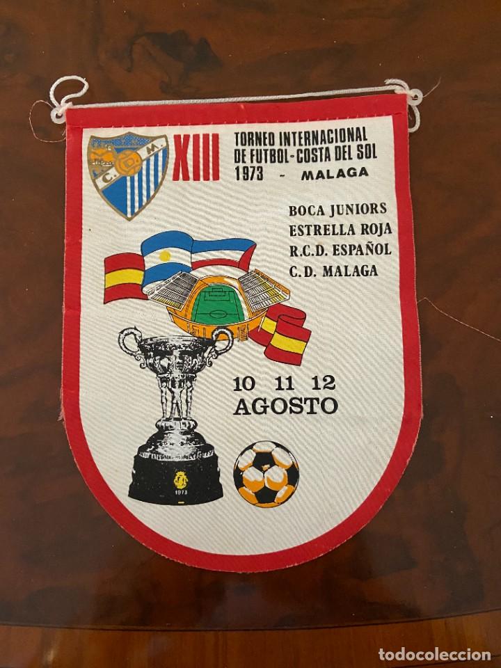 Galhardetes de cole&ccedil;&atilde;o: BANDERIN XIII TORNEO INTERNACIONAL COSTA DEL SOL MALAGA 1973