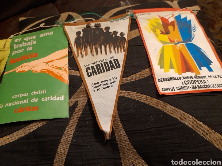 Banderines de colecci&oacute;n: Tres antiguos banderines de Cariras