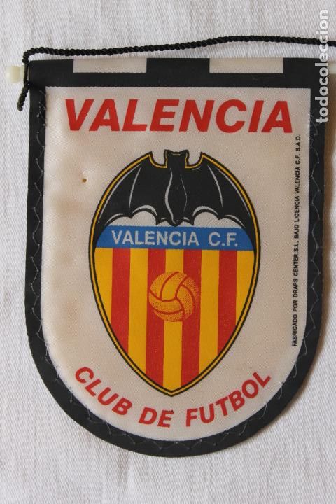 Fanions de collection: BANDERIN VALENCIA CLUB DE FUTBOL, FABRICADO POR DRAPS