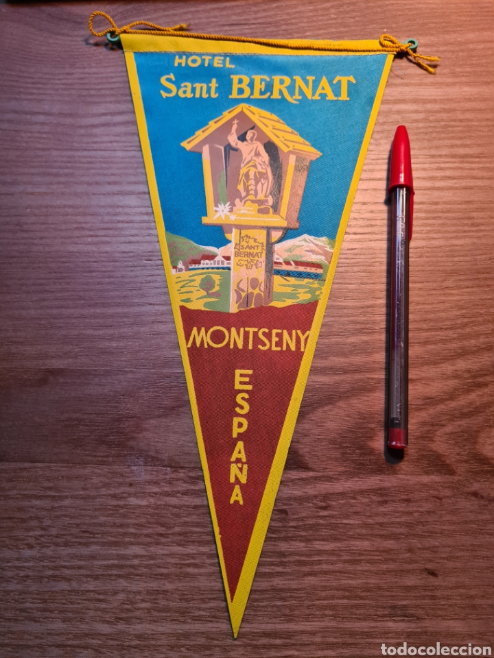 Banderines de colecci&oacute;n: BANDERIN HOTEL SANT BERNAT MONTSENY A&Ntilde;OS 60
