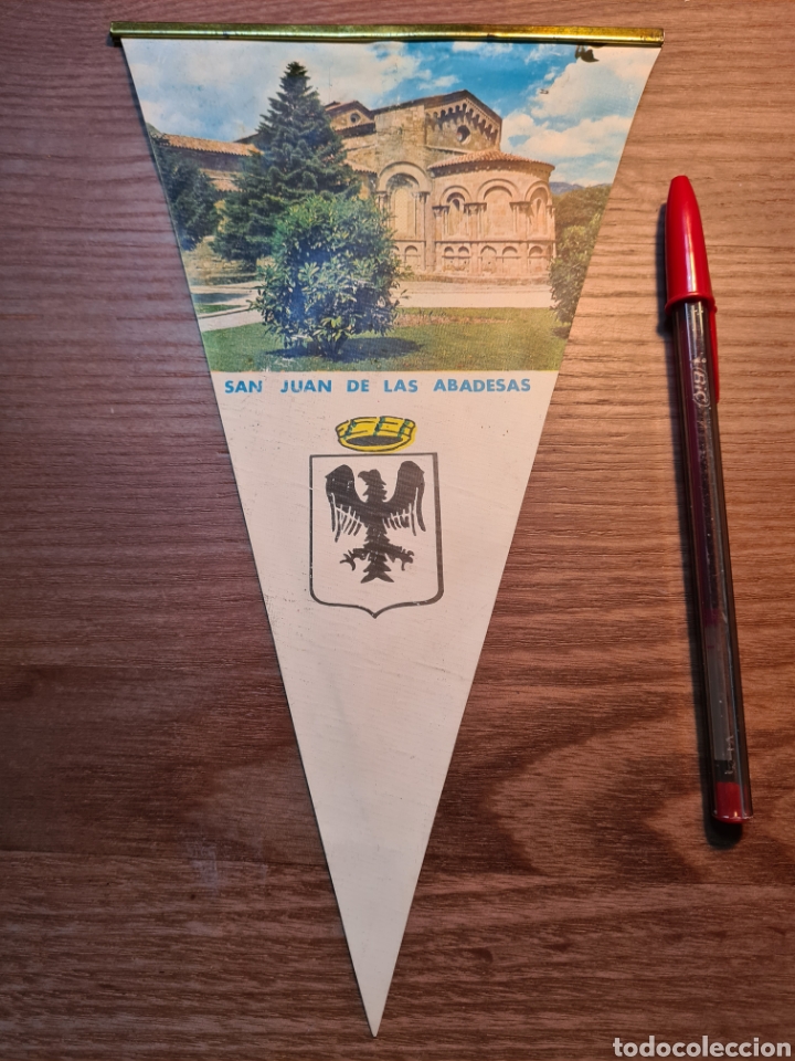 Banderines de colecci&oacute;n: BANDERIN SAN JUAN DE LAS ABADESAS A&Ntilde;OS 60