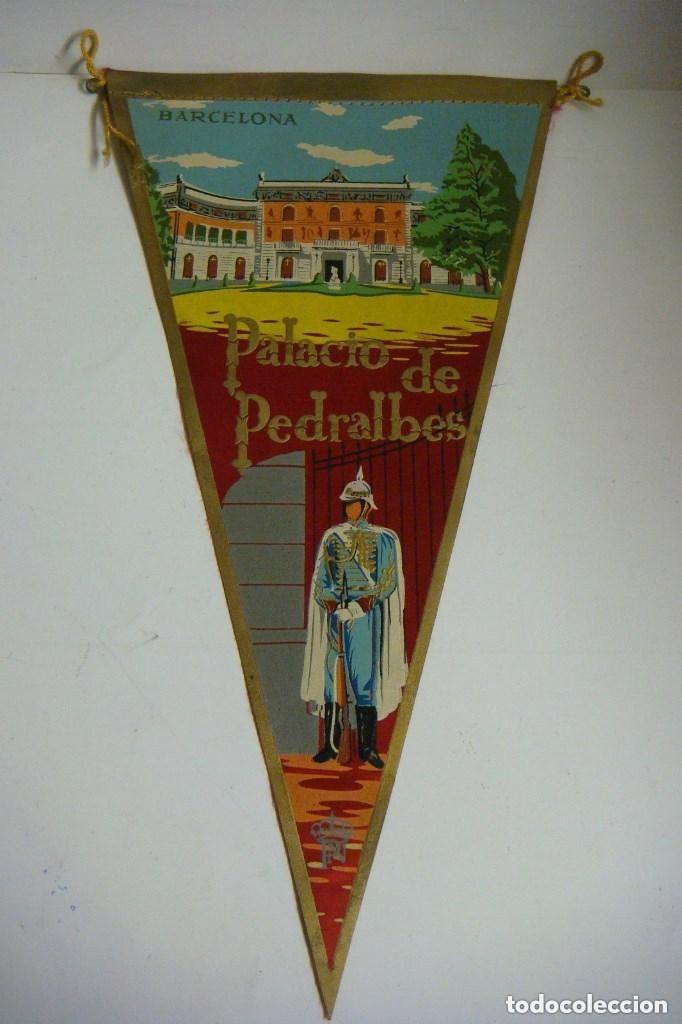 Collection pennants: BANDERIN A&Ntilde;O 60 DE BARCELONA EL PALACIO DE PEDRALBES -(&)