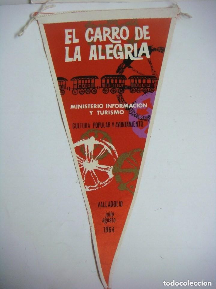 Collection pennants: BANDERIN ANTIGUO DE EL CARRO DE LA ALEGRIA MINISTERIO INFORMACION Y TURISMO 1964 -(&)