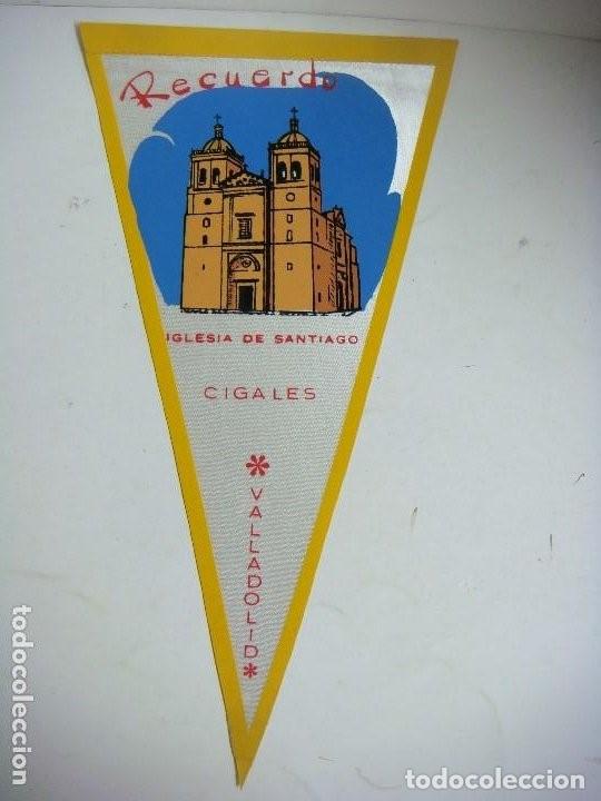 Collection pennants: BANDERIN DE LOS A&Ntilde;OS 60-70 DE RECUERDO DE CIGALES VALLADOLID IGLESIADE SANTIAGO -(&)