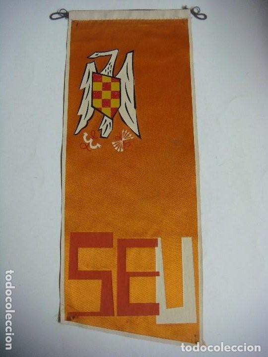 Collection pennants: BANDERIN DE LOS A&Ntilde;OS 60 EN TELA DE SEU- COLOR NARANJA -(&)