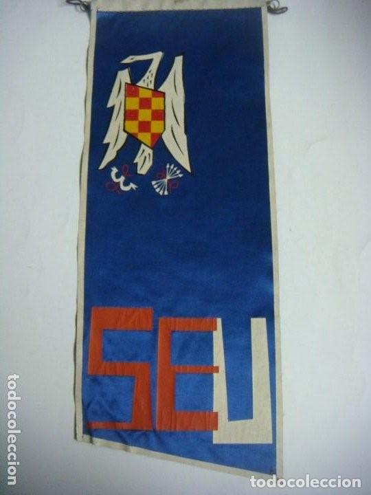 Collection pennants: BANDERIN DE LOS A&Ntilde;OS 60 EN TELA DE SEU- COLOR AZUL MARINO -(&)