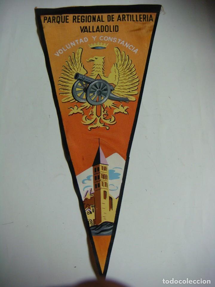 Collection pennants: BANDERIN DE TELA DE LOS A&Ntilde;OS 60-PARQUE REGIONAL DE ARTILLERIA VALLADOLID
