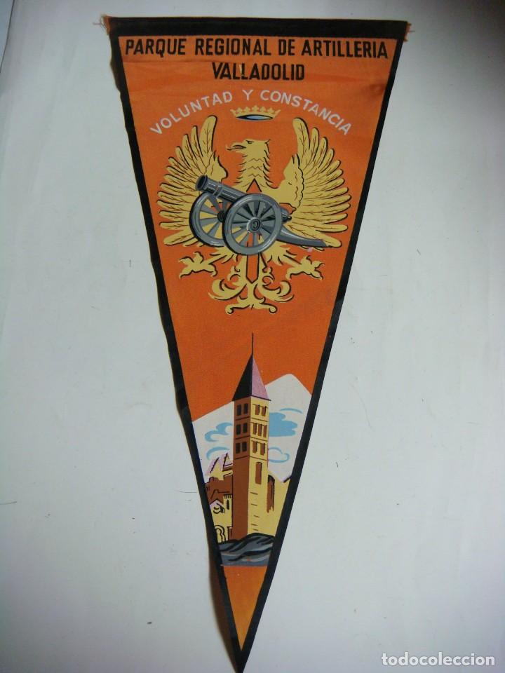 Collection pennants: BANDERIN DE TELA DE LOS A&Ntilde;OS 60-PARQUE REGIONAL DE ARTILLERIA VALLADOLID