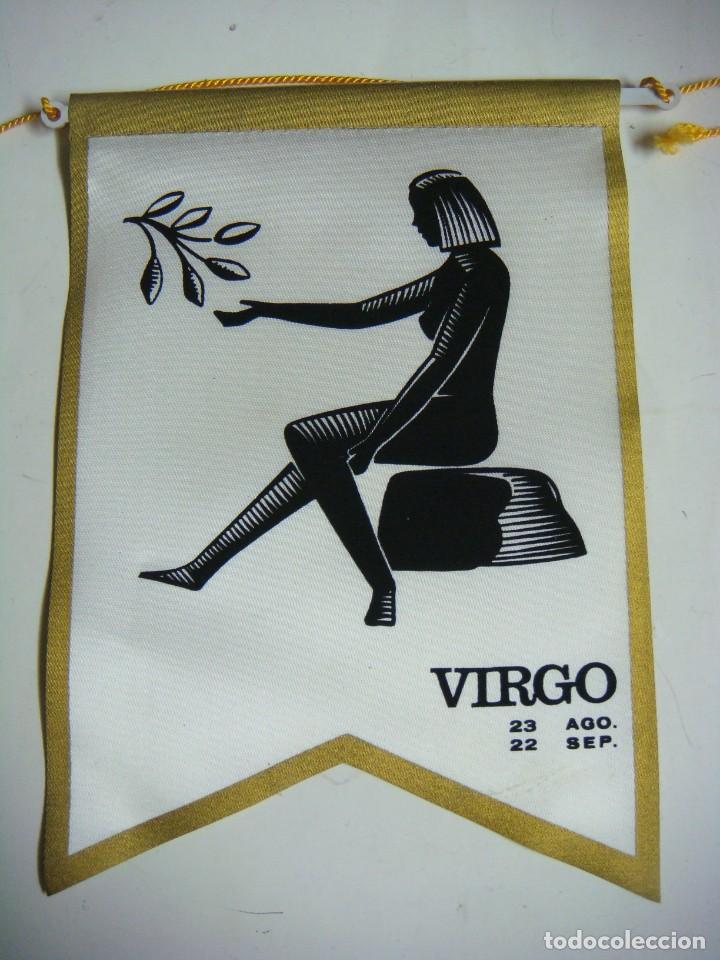 Galhardetes de cole&ccedil;&atilde;o: BANDERIN EN TELA A&Ntilde;OS 60-SIGNO ZODIACO VIRGO