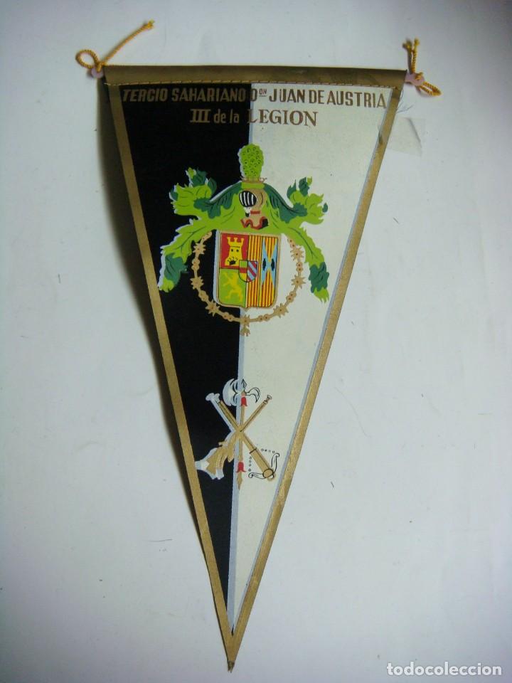 Galhardetes de cole&ccedil;&atilde;o: BANDERIN EN TELA A&Ntilde;OS 60-TERCIO SAHARIANO DON JUAN DE AUSTRIA III DE LA LEGION