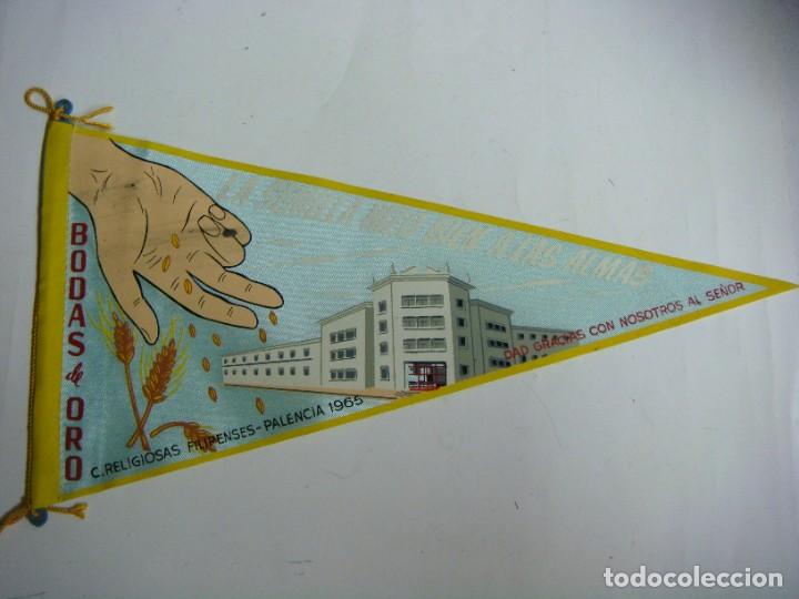 Galhardetes de cole&ccedil;&atilde;o: BANDERIN EN TELA A&Ntilde;OS 60-BODAS DE ORO C. RELIGIOSAS FILIPENSES PALENCIA 1965