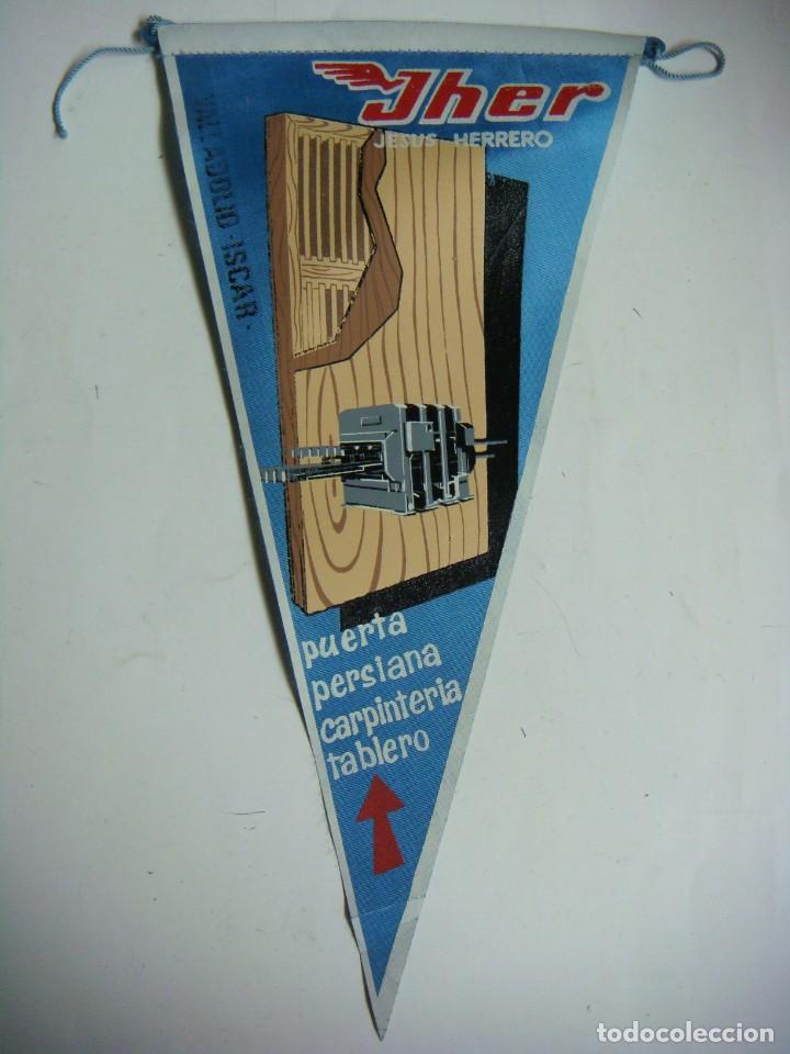 Galhardetes de cole&ccedil;&atilde;o: BANDERIN EN TELA A&Ntilde;OS 60-JHER JESUS HERRERO PUERTAS PERSIANAS ISCAR VALLADOLID