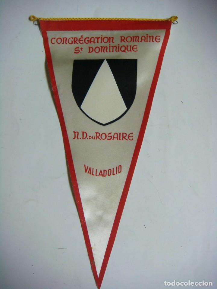 Galhardetes de cole&ccedil;&atilde;o: BANDERIN EN TELA A&Ntilde;OS 60-CONGREGATION ROMAINE St DOMINIQUE N.D.ROSAIRE VALLADOLID