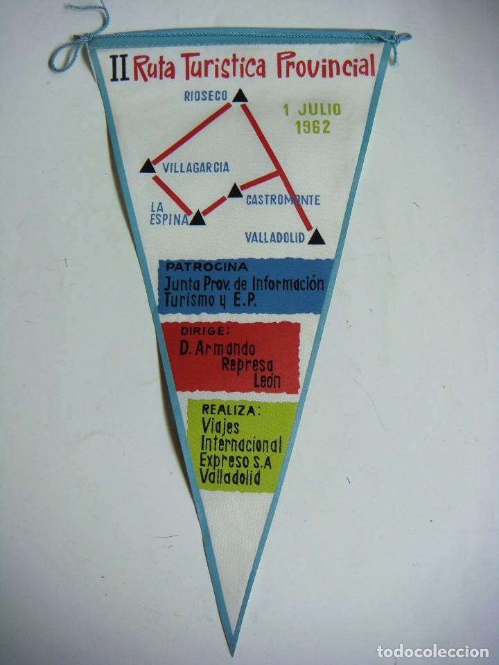 Collection pennants: BANDERIN EN TELA A&Ntilde;OS 60-II RUTA TURISTICA PROVINCIAL JULIO 1962