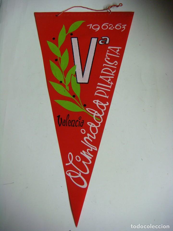 Galhardetes de cole&ccedil;&atilde;o: BANDERIN EN PLASTICO A&Ntilde;OS 60- V&ordf; OLIMPIADA PILARISTA 1962-63