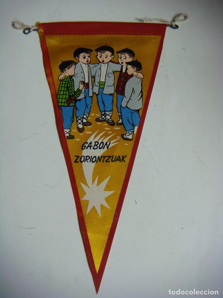 Galhardetes de cole&ccedil;&atilde;o: BANDERIN EN TELA A&Ntilde;OS 60-GABON ZORIONTZUAK