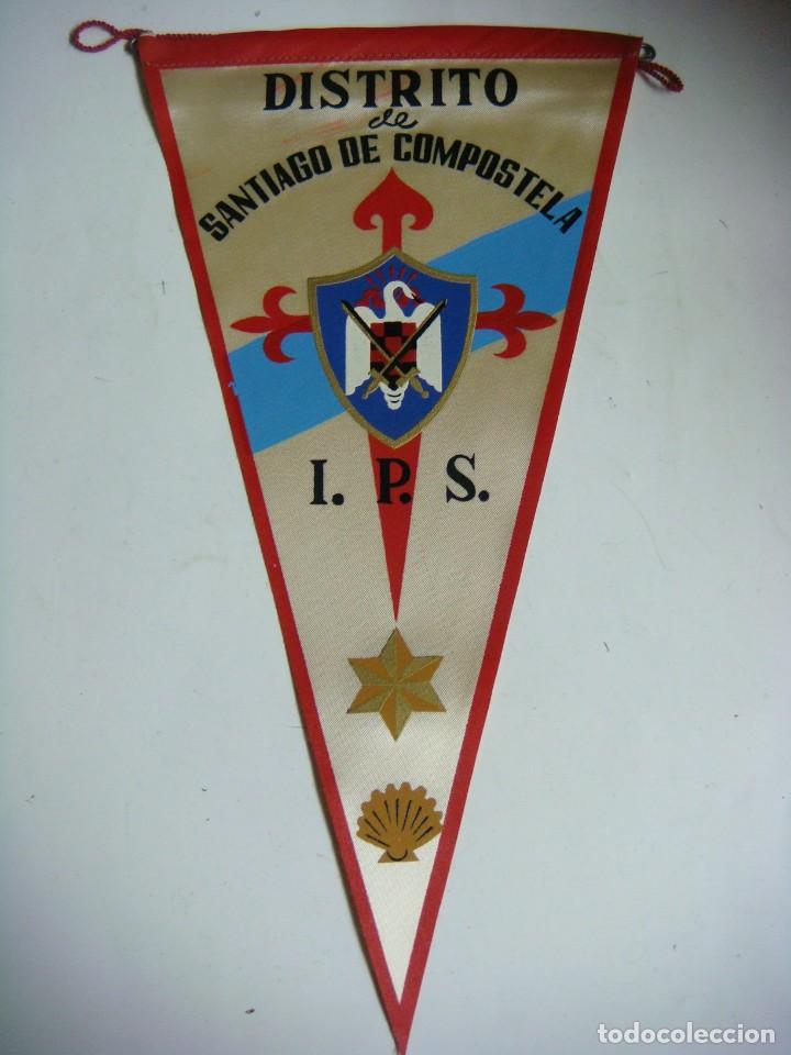 Galhardetes de cole&ccedil;&atilde;o: BANDERIN EN TELA A&Ntilde;OS 60-DISTRITO DE SANTIAGO DE COMPOSTELA I.P.S.