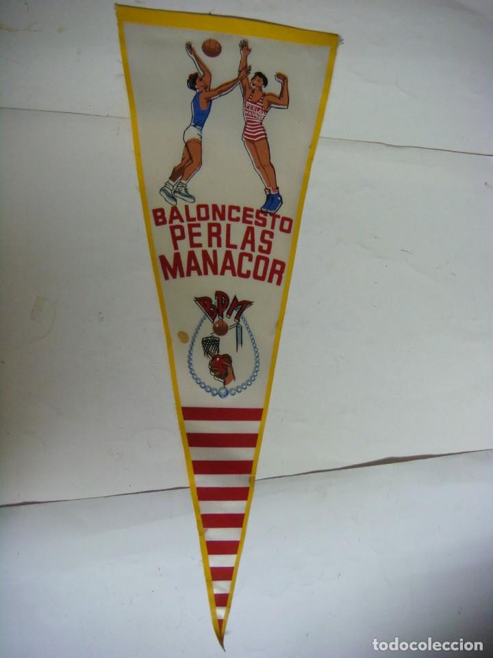 Bandierine di collezione: BANDERIN EN TELA A&Ntilde;OS 60-BALONCESTO PERLAS MANACOR