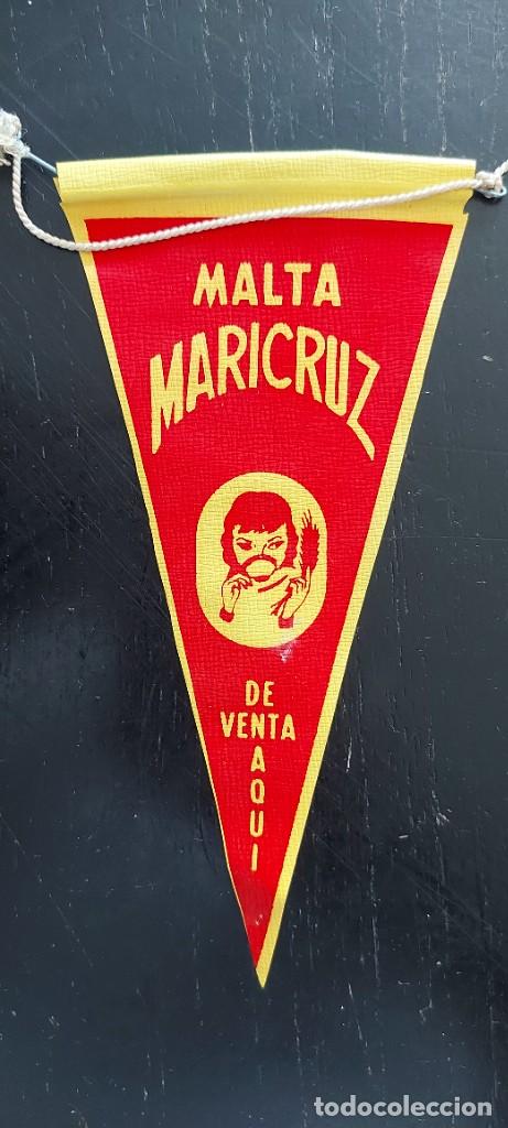 Bandierine di collezione: ANTIGUO Y BONITO BANDERIN DE MALTA MARICRUZ - EN PLASTICO O LONA - EN MUY BUEN ESTADO - A&Ntilde;OS 60 - 1