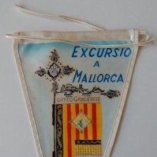 Banderines de colección: BANDERÍN ANTIGUO / EXCURSIÓ A MALLORCA ORFEO GRACIENCH 30 ABRIL DE 1959. Lote 292391178